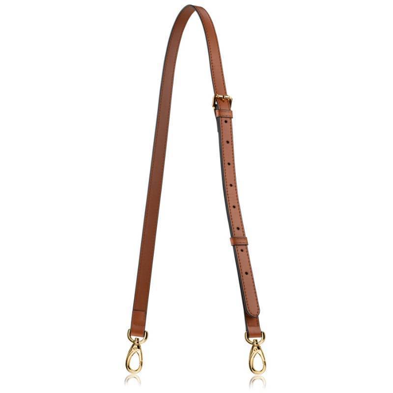 lot 38637 image: Genuine Leather Purse Strap Replacement Crossbody Handbag Long Adjustable (Brown) - Retail $18