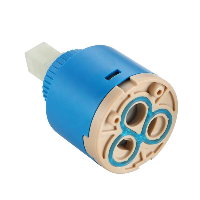 lot 72980 image: 35mm Ceramic Faucet Cartridge Replacement, Single Handle Kitchen Bathroom Faucet Repair, Low Torque, Drip-Free, Durable Ceramic Disc - Retail $6