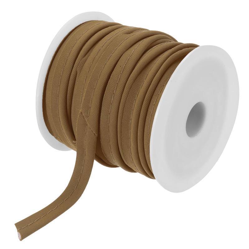 lot 73147 image: MECCANIXITY Piping Cord Trim 20 Yards 12 Inch Piping Tape for Sewing DIY Crafting Fabric Edge Trim Brown - Retail $10