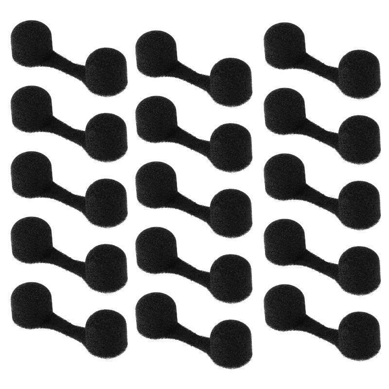 lot 73152 image: 50Pcs Nose Plug Filter, Disposable Nose Filters for Dust, Bulk Softness Sponge Nostril Filters, Nose Plug for Allergies, for Women Men Sunless Spray Tanning Outdoor Dust Construction Areas (Black) - Retail $7