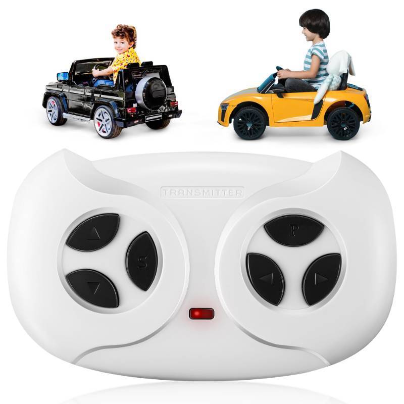 lot 73208 image: 2.4G Remote Control for Kids Electric Car, White Remote Control for 12V Electric Ride On CarTruckToddler Cars, Controller Transmitter Accessories Compatible with JR1603, JR1602FCC, HY2012 - Retail $12