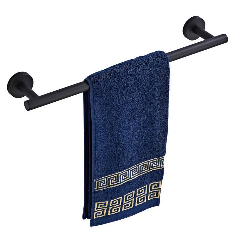 lot 28303 image: Bathroom Towel Bar, 18-Inch Towel Rack for Bathroom Wall Mounted, Matte Black Thicken SUS304 Stainless Steel Towel Rod Modern Home Decor(Total Length 20-Inch) - Retail $10
