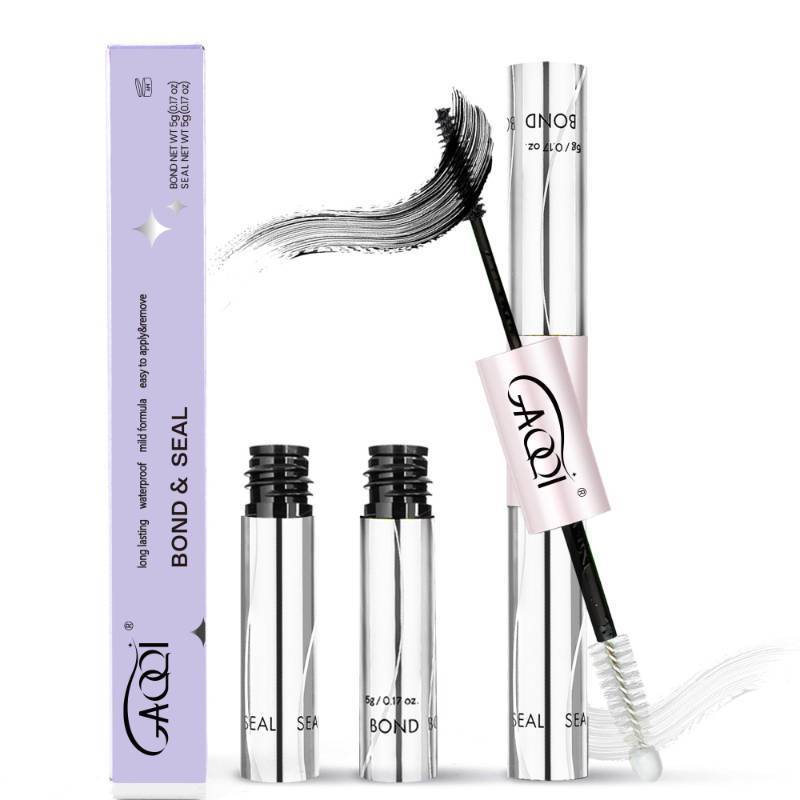 lot 28395 image: Lash Cluster Glue, Lash Bond and Seal Waterproof, Bond & Seal Eyelash Glue for Clusters, Eyelash Adhesive Black Long-Lasting 72H, Latex-Free 5ml5ml - Retail $12