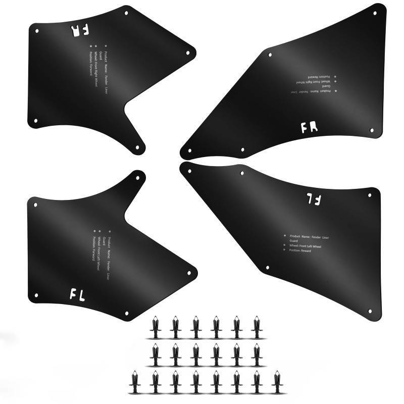 lot 28426 image: Front Left & Right Inner Fender Liners, 4PCS Splash Guards - Retail $28