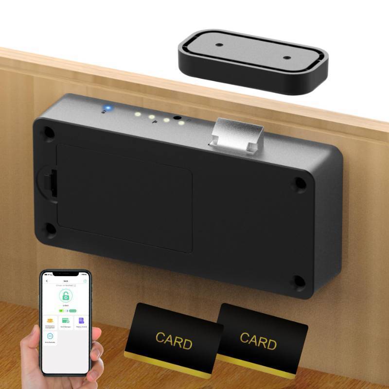 lot 28431 image: Smart Cabinet Lock, Baby Proofing Child Proof Hidden Drawer Locks - Retail $30