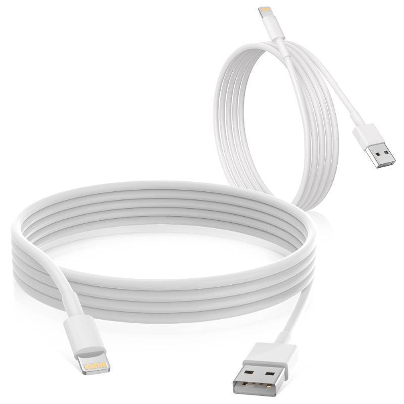 lot 28446 image: Apple iPhone Charger Cable, 2 Pack Original Lightning to USB Cables Apple MFI Certified 6 Ft, Fast iPhone Charging Cord for iPhone 1111Pro11Max XXSXRXS Max8765SSE - Retail $13
