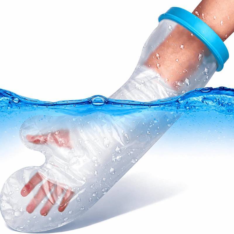 lot 28514 image: Cast Covers for Shower Arm Adult Waterproof, Reusable Cast Shower Cover Arm, Cast Cover Protector for Broken Arm, Wrist, Hand and Elbow, Cast Bag for Bandage, Wound Care Supplies2026 Upgrade - Retail $13