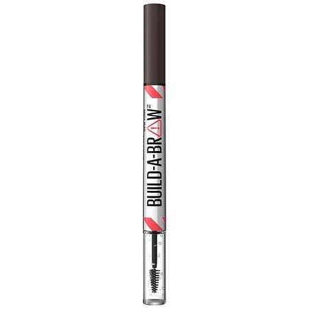 lot 28517 image: Maybelline Build-A-Brow 2-in-1 Eyebrow Pen & Sealing Waterproof Eyebrow Gel - 259 Ash Brown - 0.05 fl oz Vegan, Animal By-Product-Free - Retail $18