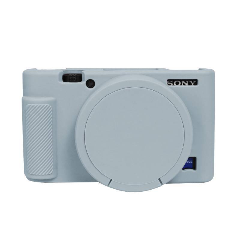 lot 17791 image: Easy Hood Case for Sony DSC-RX100 IV V VI VII DSLR Camera, Silicone Camera Case Lightweight Soft Carrying Cover with Removable Lens Cover (Light Grey) - Retail $17