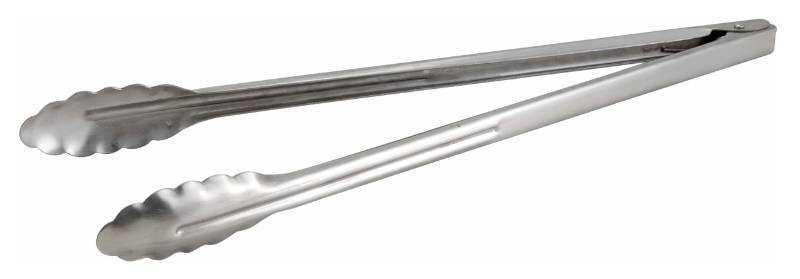 lot 17959 image: Coiled Spring Extra Heavyweight Stainless Steel Utility Tong, 16-Inch - Retail $8