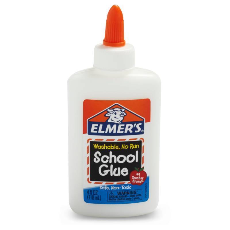 lot 18000 image: Elmers Liquid School Glue, Washable, Safe and Nontoxic, 4oz, 1 Count - Back to School Supplies - Retail $1