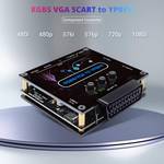 RGBS VGA SCART to YPBPR Component Converter, 480i 480p 576i 576p 720p 1080i Video Transcoding Converter Color Difference Video Converter for for for N64 - Retail: $46