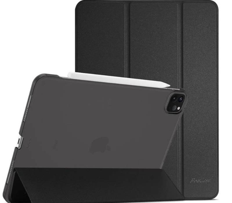 lot 57612 image: ProCase for iPad Pro 11 Inch Case 2022202120202018(4th3rd2nd1st Generation), iPad Pro 11 Slim Stand Hard Back Cover Shell Smart Folio Compatible with PencilSupport Auto WakeSleep -Black - Retail $10