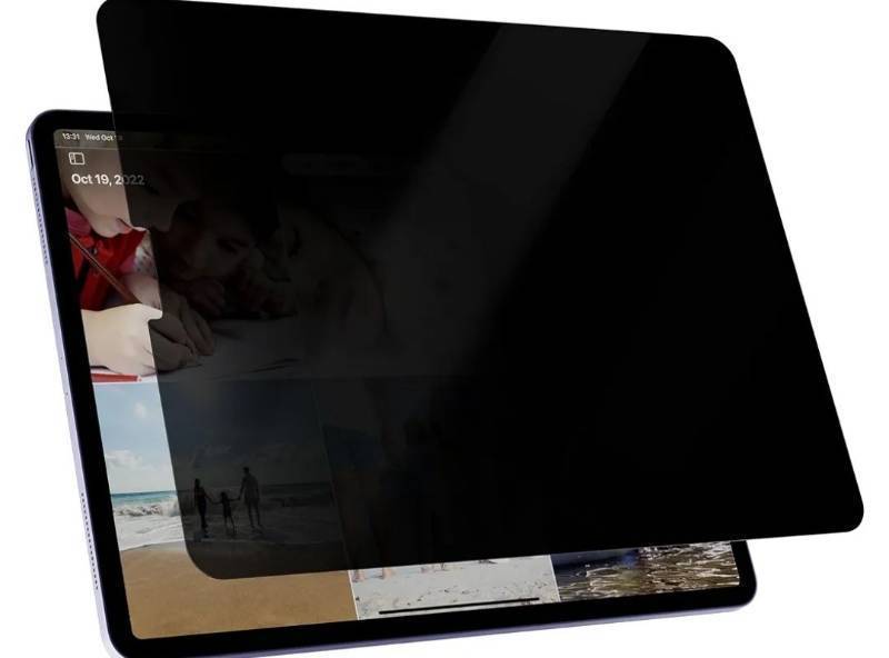 lot 57638 image: Privacy Screen Protector for iPad Air 5th4th Gen & iPad Pro 11 (2018202020212022), Anti Glare Blue Light Spy Filter Private Cover, High Sensitive Bubble-Free Black Security Screen - Retail $13