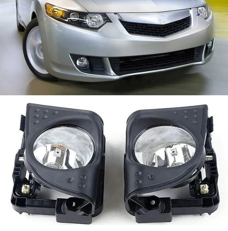 lot 46132 image: Fog Lights Lamps Assembly Replacement for 2009-2010 Acura TSX Driving Fog Lights Lamps without Bulbs Fog Light Covers Driver and Passenger Side - Retail $29