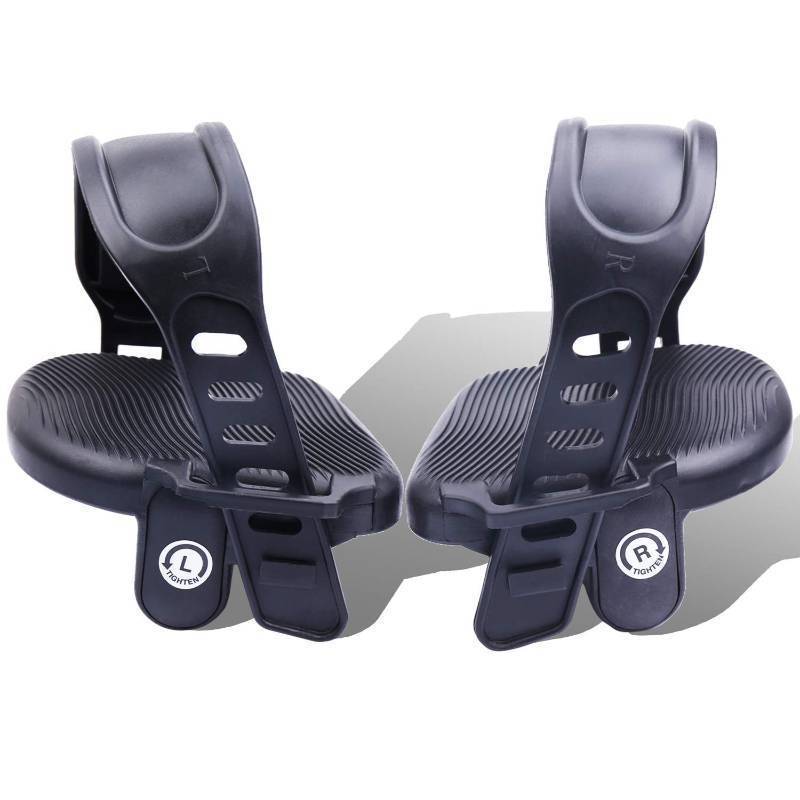lot 56355 image: Stationary Bike Pedals - 1 Pair 916 Recumbent Exercise Bike Pedals with 2pcs Strips Widened, Fits Sunlite Flat Form Exerciser Equipment & Spinning Exercise Bike Bicycle Home & Gym (NEW-916) - Retail $19
