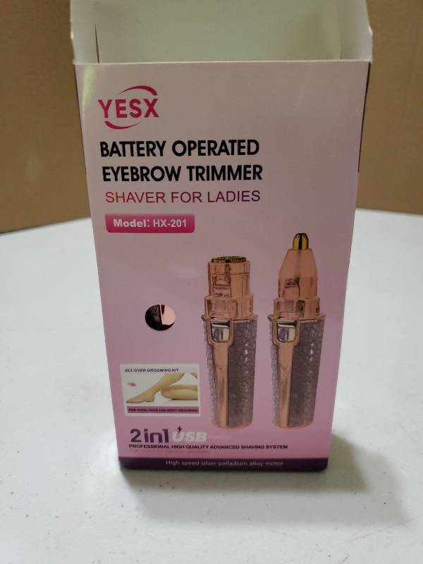 lot 72626 image: Battery Operated Eyebrow Trimmer Shaver for Ladies Model HX-201 - Retail $15
