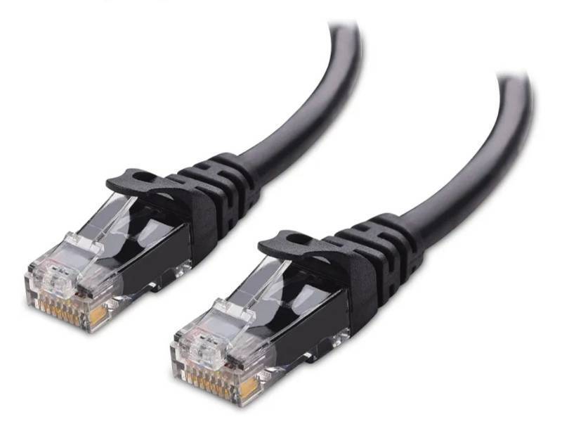 lot 58311 image: Cable Matters Cat 6 Ethernet Patch Cable 6ft Black - Retail $8