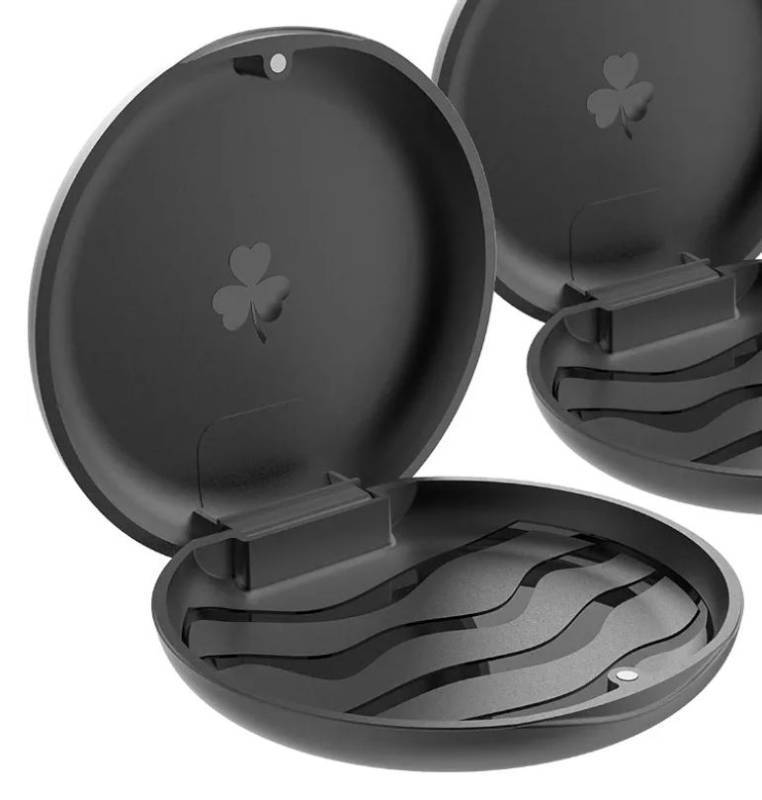 lot 58451 image: 1 Pack Retainer Cases, Solid Orthodontic Retainer Case (Black) - Retail $8