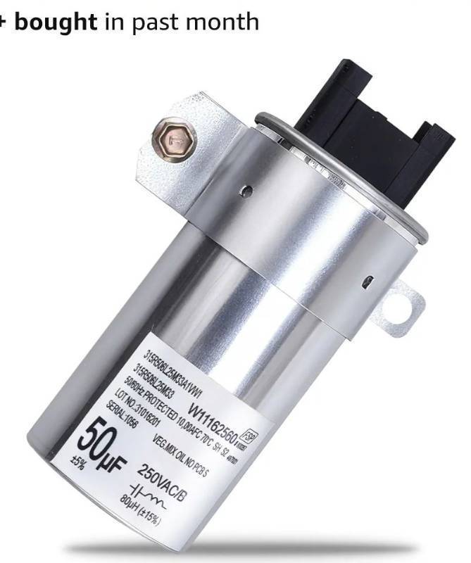 lot 27215 image: W11395618 W11162560 W10625046 Washing Machine Run Capacitor Replacement for Whirlpool Washer Capacitor, Replace W10866250 W10390446 W10843769 WPW10625046 W11315694, Fit for Whirlpool Maytag Kenmore - Retail $28
