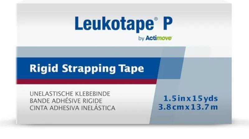 lot 27231 image: Rigid Medical Tape �� Non-Elastic Sports Tape for Joint Stabilization, Injury Prevention & Support �� Strong Adhesive, Hand-Tearable - 1.5 in x 15 yds., Beige, 1 Roll (Packaging May Vary) - Retail $20