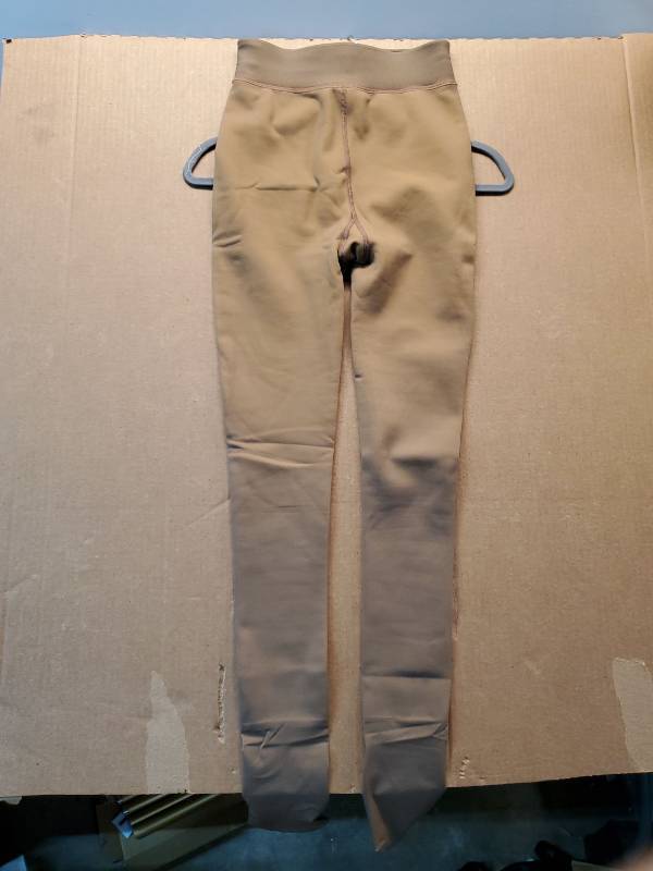 lot 46568 image: Nude Beige High-Waist Tights with Fur Inside S - Retail $12