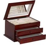 Mele and Co Brayden Walnut-Finish Jewelry Box - Retail: $270