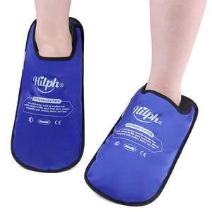 lot 1602 image: Hilph Foot Ice Pack Slippers, 1 Pair Ice Pack for Feet & Toes Pain Relief - Retail $22