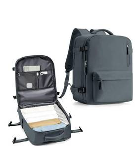 lot 1609 image: WONHOX Large Travel Backpack Women,Carry On Backpack Flight Approved 18x14x8 inches Bag Spirit Airlines Personal ltem,College Sports Hiking Rucksack Laptop Blackpack mochila de viaje, Grey Blue - Retail $31
