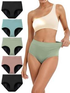 lot 1611 image: TIICHOO Period Panties for Women(M, 2 BlackMatcha GreenBlushTurquoise) - Retail $41