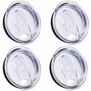 lot 1616 image: 4 Pcs Replacement Lids for 20 oz Flat Bottomed Straight Body Tumblers with Inner Mouth about 2.76inch, Replacement Skinny Cup Lids for Water, Coffee or Tea on Travel, Work Hour and Daily Life - Retail $7