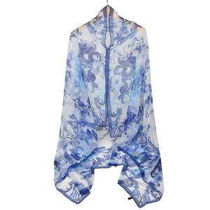 lot 1624 image: WaJuemy Womens Scarf Shawls Lightweight Elegant Dressy Shawl Wraps Fashion Travel Large Soft Floral Scarves Shawls Wrap(18 Royal Blue) - Retail $13