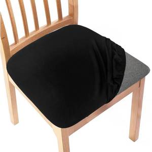 lot 1635 image: Gute Chair Seat Covers 4Pcs Stretchy Washable Slipcovers Dining Black - Retail $16