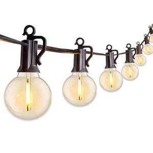 lot 1678 image: Brightown Outdoor String Lights, 29FT G40 LED IP65 Waterproof Patio Lights - Retail $18