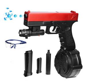 lot 1679 image: Electronic Gel Ball Blaster Toy Full Auto Gel Toy Goggles and Drum,for Christmas Easter Outdoor Games, Gift Ages 14 Red - Retail $38