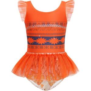 lot 1704 image: knemmy Girls One Piece Swimsuit Cute Princess Bathing Suits Beach Swimwears 150 - Retail $10