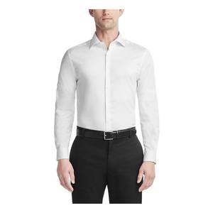 lot 1705 image: Van Heusen Mens Dress Shirt Slim Fit Ultra Wrinkle Free Flex Collar Stretch, White, 18-18.5 Neck 36-37 Sleeve 2XL - Retail $33