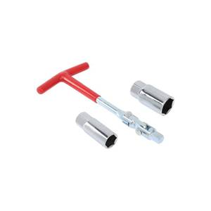 lot 1708 image: GZZTORES Spark Plug Socket Wrench T-Handle 58 (16mm) & 1316 (21mm) - Retail $6