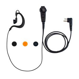 lot 1729 image: KEYBLU Dual PTT Headsets G Shape Earpiece for Motorola CP200d CP100d CP185 RDM2070d CLS1110 CLS1410 RMU2040 RMU2080D - Clear Sound Transmission, Super Strength Cable Module, High Strength Connector - Retail $15