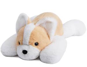lot 1774 image: Niuniu Daddy Corgi Weighted Stuffed Animals, Plush Pillow for Kids - Retail $25