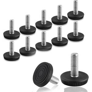 lot 1783 image: M8 Thread Furniture Feet Levelers, 12 PCS Adjustable Furniture Feet - Retail $12