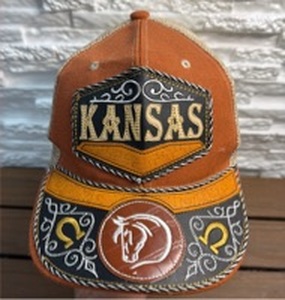 lot 1 image: Kansas Trucker Hat with Mesh Back