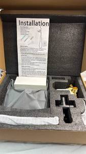 lot 8 image: G-Promise All Metal Shower Faucet Set Matte Black (B097DW2P4G)