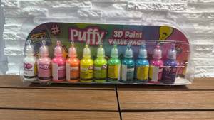 lot 13 image: Puffy 3D Paint Value Pack - 11 Bottles Permanent Fabric Paint Set