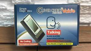 lot 15 image: Simple Diagnostics Clever Choice Voice Auto-Code Talking Blood Glucose Monitoring System