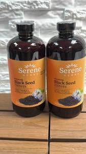 lot 20 image: Serene Herbs Premium Black Seed Bitters 16 fl oz Herbal Supplement Lot of 2