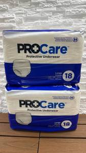 lot 64 image: ProCare Protective Underwear Large 44-58 Waist 36 Count
