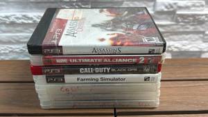 lot 68 image: 7 PS3 Video Games - Assassins Creed II Call of Duty Black Ops Farming Simulator