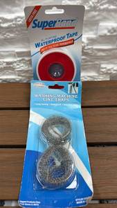 lot 79 image: SuperBand All Purpose Waterproof Tape 12 x 10 Yards & Washing Machine Lint Traps Kit