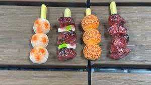 lot 81 image: Decorative Food Skewers Set - 4 Pieces
